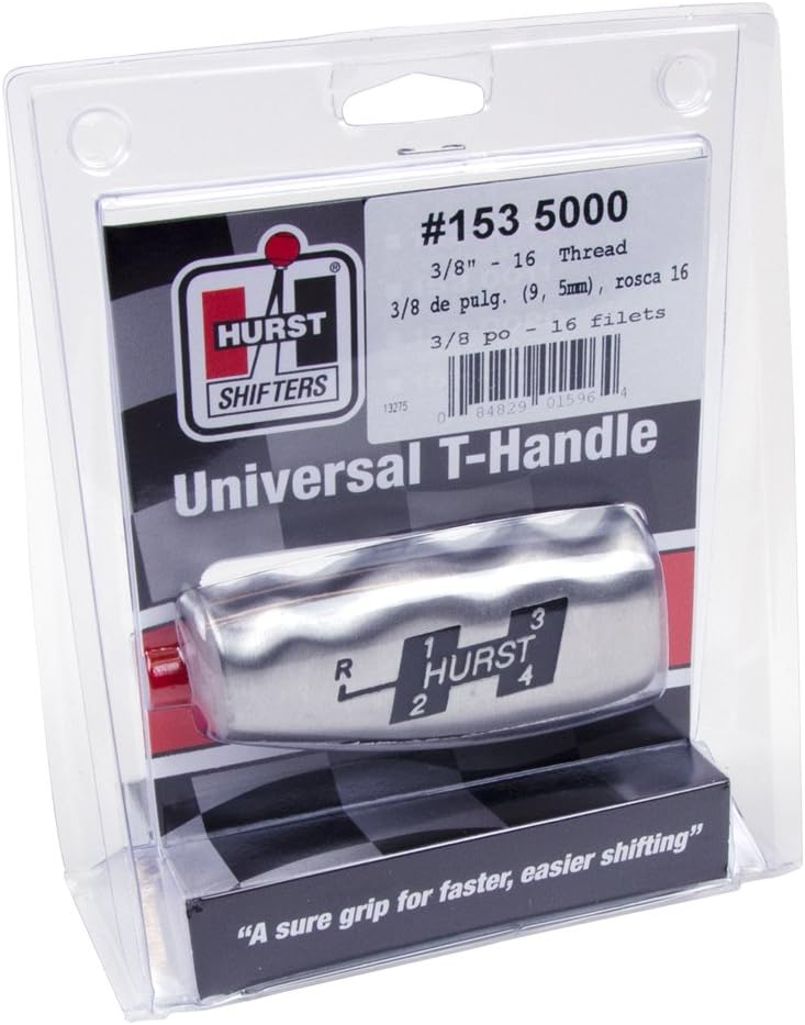 Hurst 1535000 T-Handle Shift Knob - Solid Die-Cast Aluminum with 4-Speed Shift Pattern - Image 4