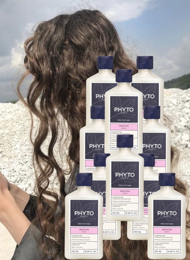 Phyto 10 Pieces Phyto Curls Hydration Shampoo 250ML - Image 1