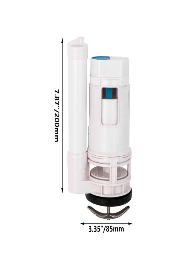 RDEXP White 7.08inch Height Water Tank Connected Dual Flush Fill Toilet Cistern Inlet Drain Valve Repair - Image 4