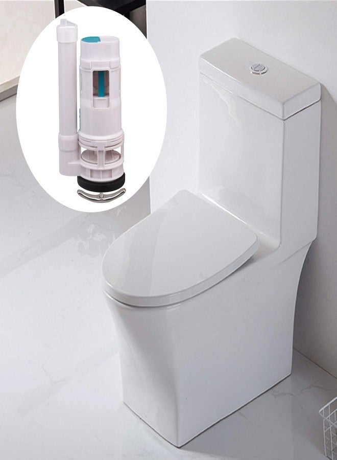 RDEXP White 7.08inch Height Water Tank Connected Dual Flush Fill Toilet Cistern Inlet Drain Valve Repair - Image 2