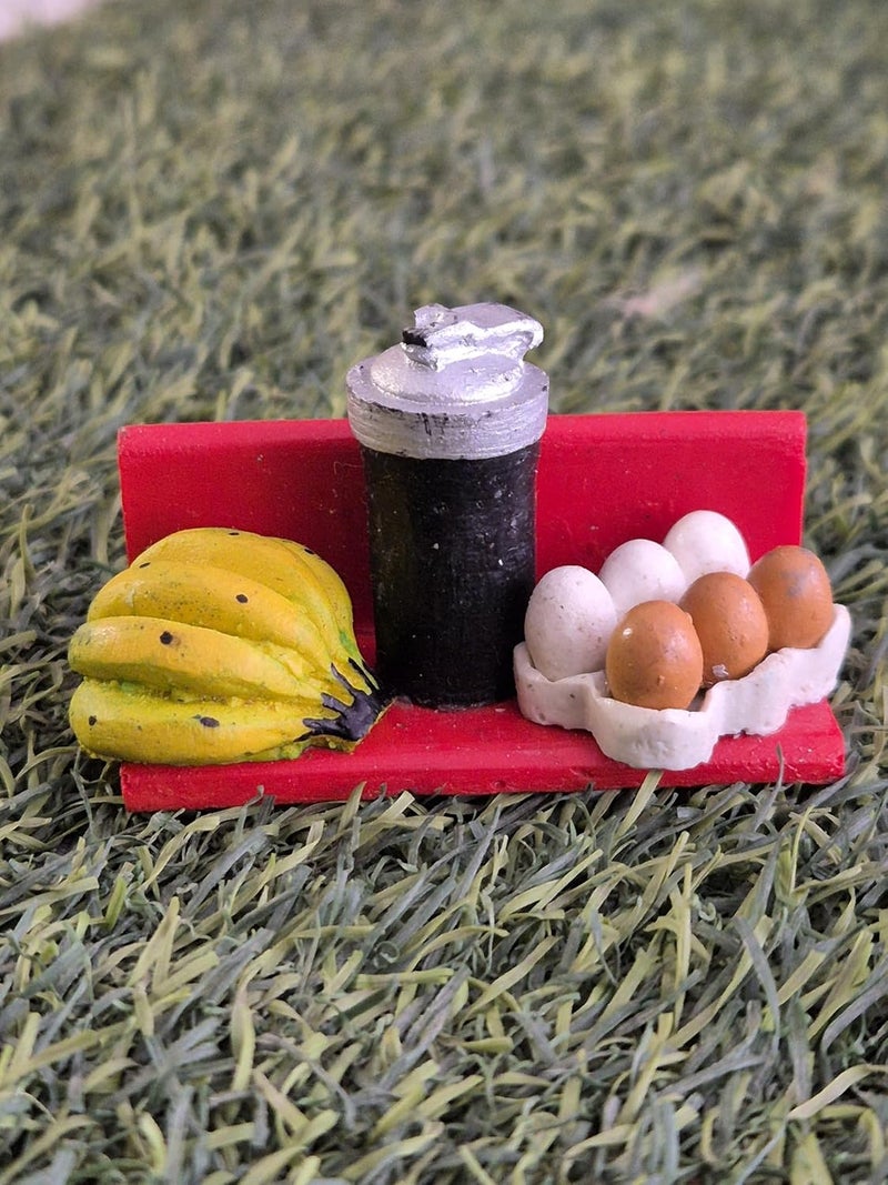 DT DECTONE Set of 7 Unique Fridge Magnet Egg Banana Chocolates Ice Cream Miniature Food 3D Fridge Magnet Best Souvenir Gift 100 Made in India - Image 4