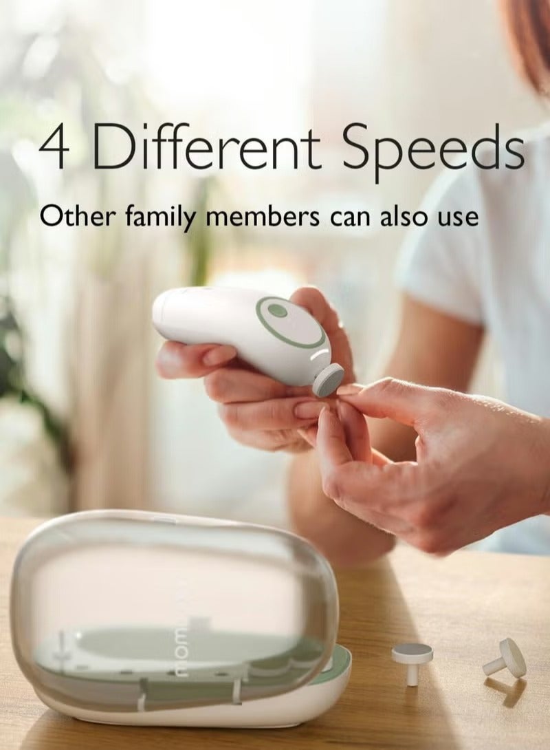 Momcozy Baby Nail File Electric, Gentle Baby Nail Trimmer Electric Rechargable, Baby Nail Clipper Electric - Image 2
