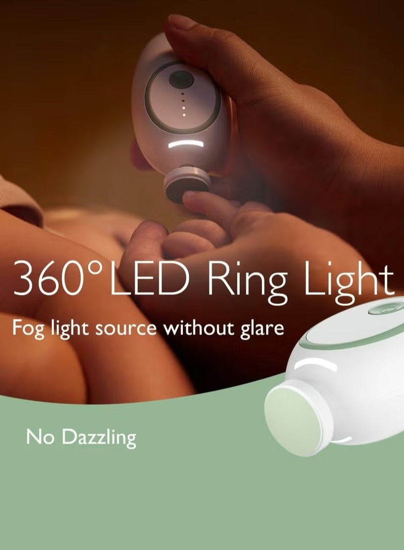 Momcozy Baby Nail File Electric, Gentle Baby Nail Trimmer Electric Rechargable, Baby Nail Clipper Electric - Image 3