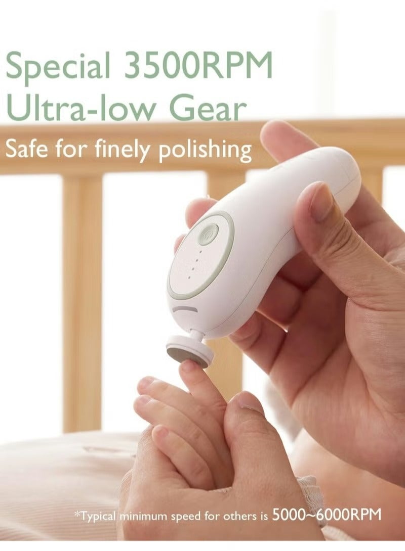Momcozy Baby Nail File Electric, Gentle Baby Nail Trimmer Electric Rechargable, Baby Nail Clipper Electric - Image 5