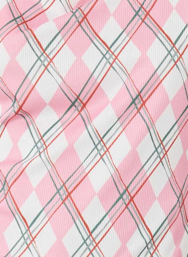 Take Two Take Two All Over Print Square Neck Top