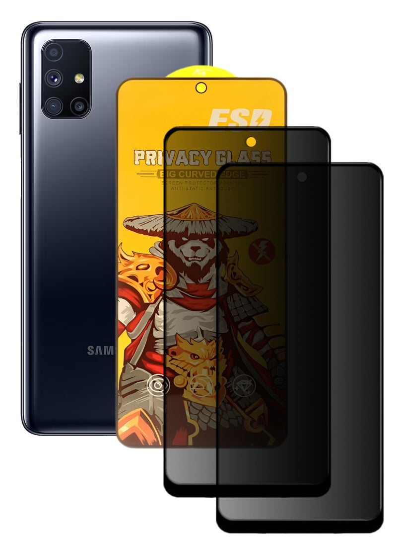 اي اس دي قطعتين، واقي شاشة عالي الجودة لهاتف آسامسونج جالاكسي M51 - Image 1