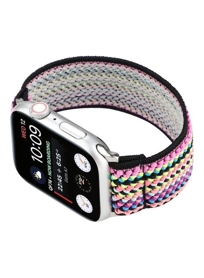 NIBEMINENT Replacement Watchband For Apple Watch Series 7 45mm/6 & SE 5 4 44mm/3 2 1 42mm Multicolour - Image 3