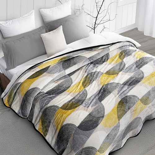 MYTRIDENT Home Essential Flannel Printed Blanket for Winter Double Size (220 cm x 240 cm), 290 GSM, Ethan - Image 1