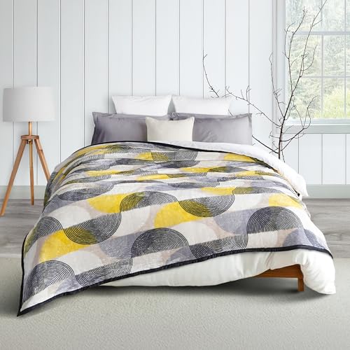 MYTRIDENT Home Essential Flannel Printed Blanket for Winter Double Size (220 cm x 240 cm), 290 GSM, Ethan - Image 2