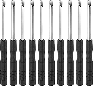 uxcell uxcell Mini Slotted Screwdriver, 3.0mm Flat Head for Watch Eyeglasses Electronics Repair, 10 Pcs  - Image 1