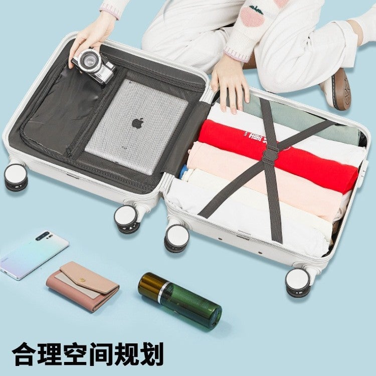 Tusheng Lightweight Cheese Print Carry-on Suitcase - Image 4