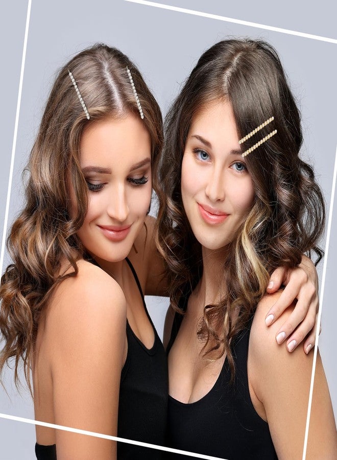 Benefree 4Pcs Pearl Hair Clips for Women,Hair Clover Clips for Thick Thin Hair, Girls/Women Hair Accessories for Styling Sectioning,Hair Barrettes for Women Hair Making Salon Supplies Hair Accessories - Image 5