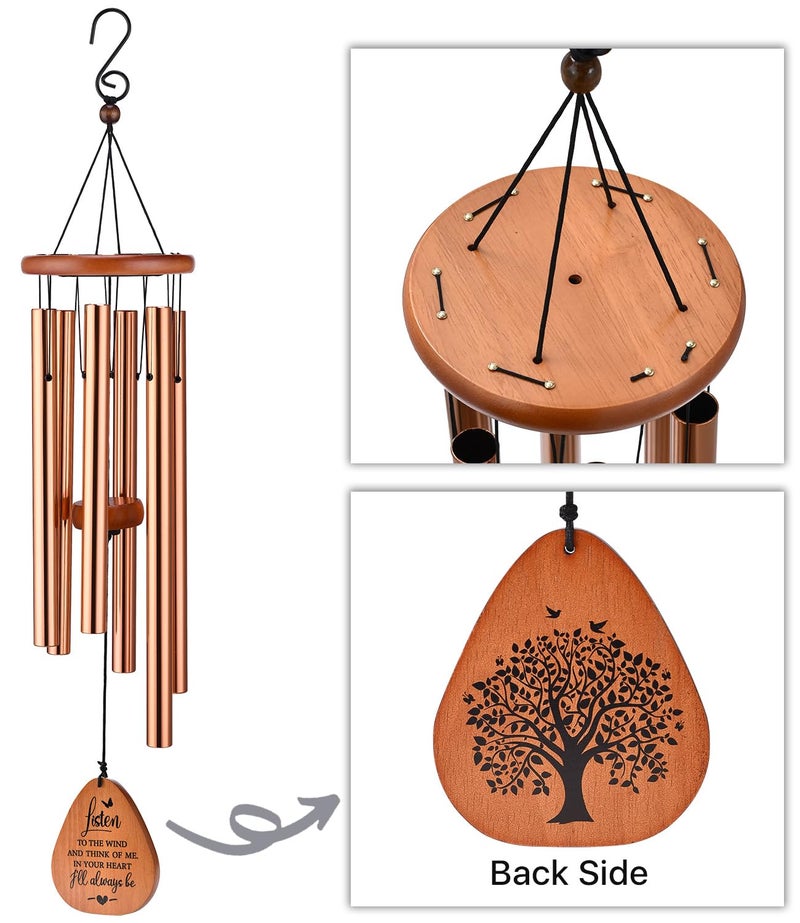 AMBOBE Memorial Wind Chimes Gifts, Sympathy Wind Chimes, Sympathy Gifts for Loss of Loved One, Bereavement Gift Baskets, Home Decor Outdoor Garden, Soothing Melodic Tones for Grieving Hearts - Image 4