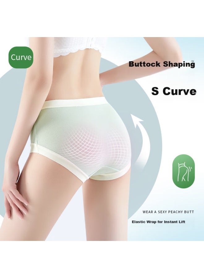 Madallo Modaier Women's Underwear, Seamless Mid-rise Panties, 100% Pure Cotton, Antibacterial Crotch, Comfortable Breathable Triangle Briefs, Size M - Image 2