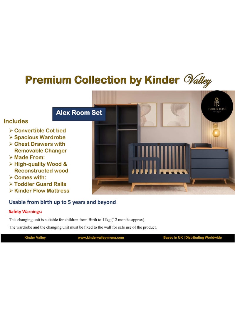 Kinder Valley Alex 3 pcs Premium Quality Room Set - Tudor Rose Collection - Image 3