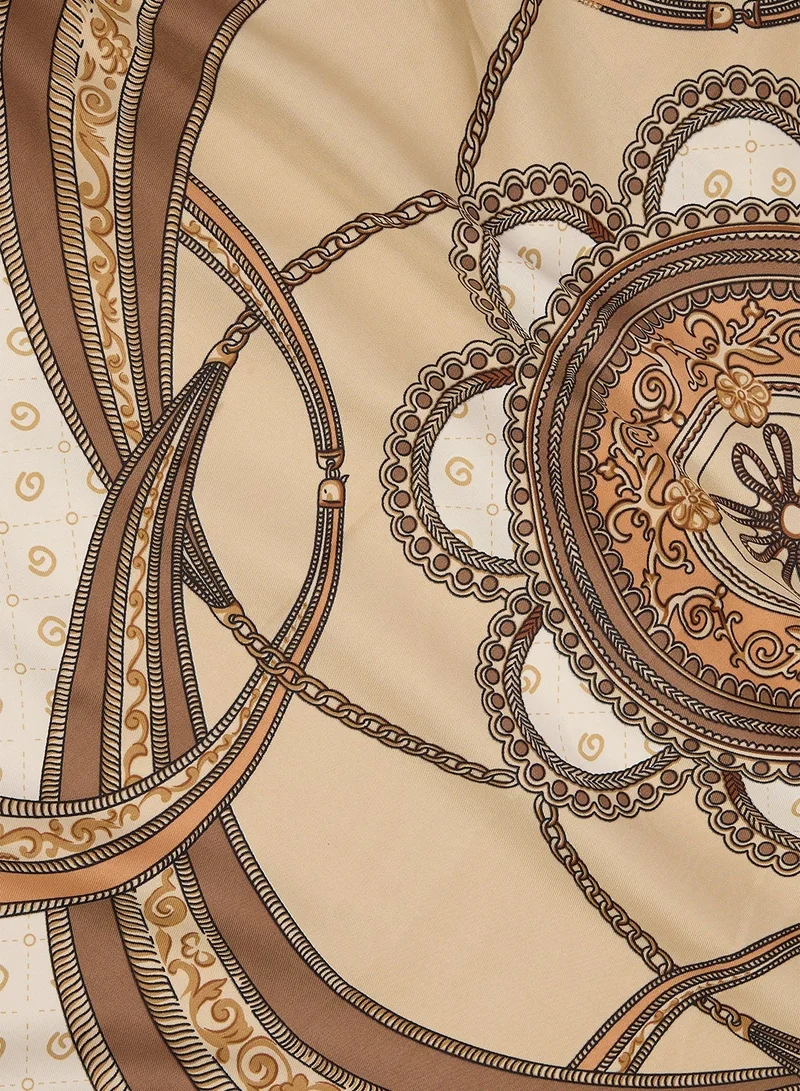 Ginger Satin Headscarf