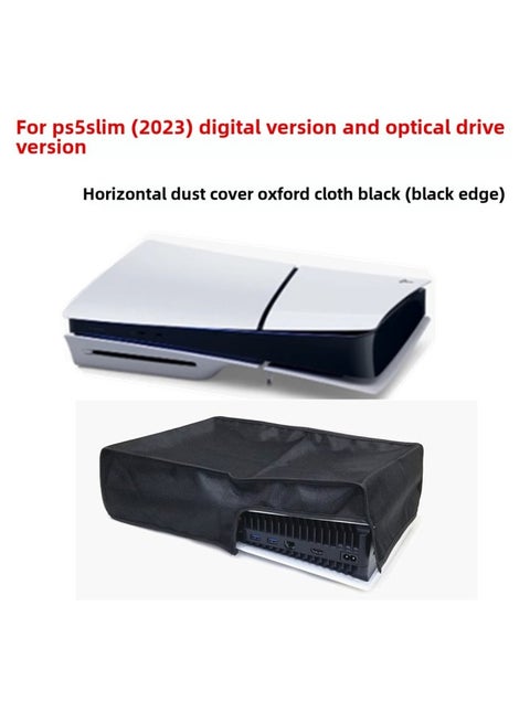 Digital Computer/game Console Protective Case - Transparent Crystal Clear Acrylic Shell Customizable Led Lighting-Product Color:PS5 Slim Horizontal Black Black Edge