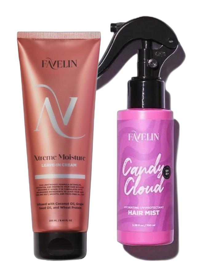 favelin Xtreme Moisture Leave-in Cream & Candy Cloud Hair Mist 100 ml Bundle - Image 1