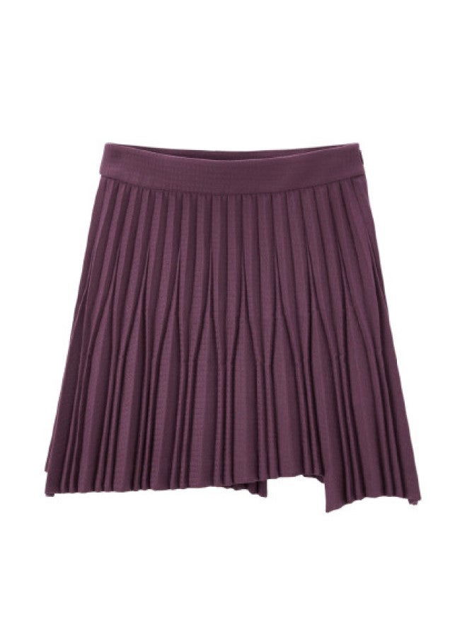 Waxbird تنورة نسائية غير منتظمة مطوية من قماش الصيف الملمس - Image 1