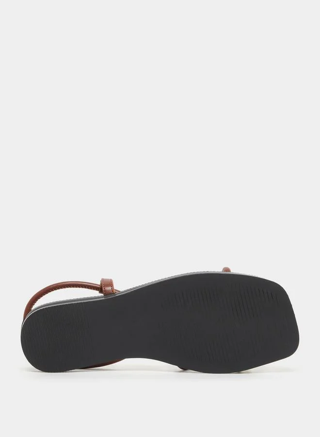 Styli One Side Strap Flat Sandals