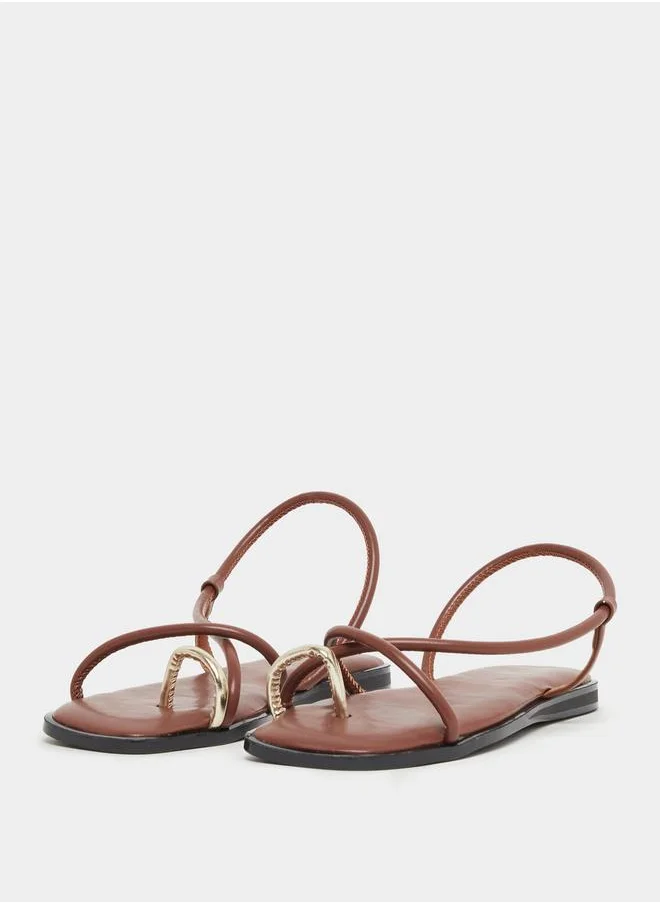 Styli One Side Strap Flat Sandals
