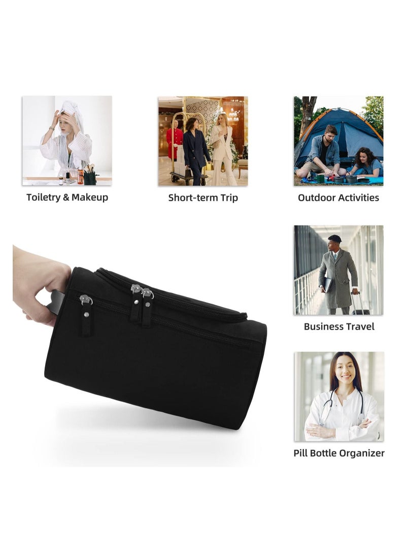 Captaintech Hanging Toiletry Bag for Men & Women, Portable Travel Kit Cosmetic Organizer, Waterproof Makeup Shower Bag Shaving Dopp Kit for Travel, Trip, Vacation, Gym, Airplane - Image 3