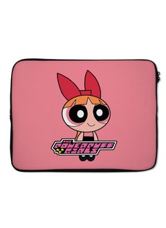 LOUD UNIVERSE Pink Cute Power Puff Girl Laptop Protective Case Pink Cartoon Classic With Zipper Enclosure  - Image 1