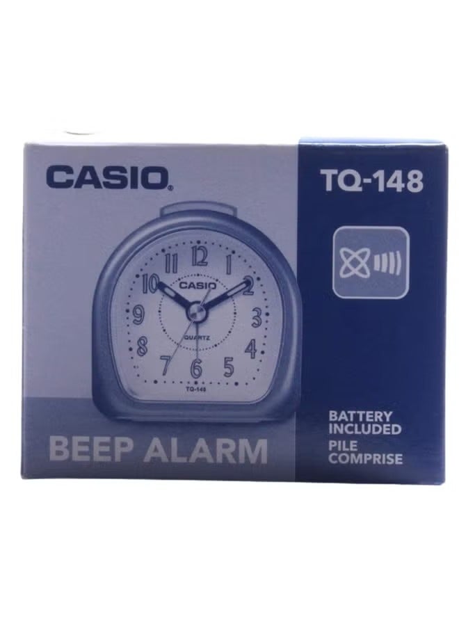 CASIO Analog Alarm Desk Clock Black/Green/White - Image 4