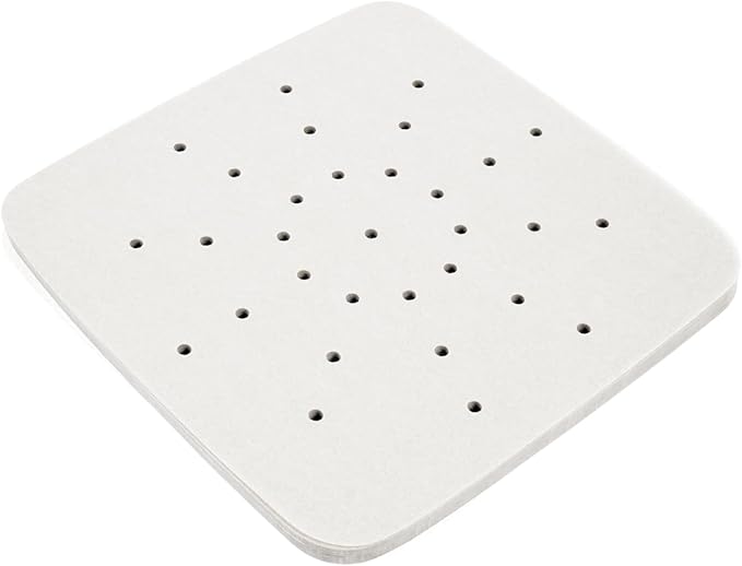 White Non Stick Air Fryer Paper Liners 200 Pcs Oil Proof Parchment Baking Sheets Grease Resistant Cooking Supplies - Image 1
