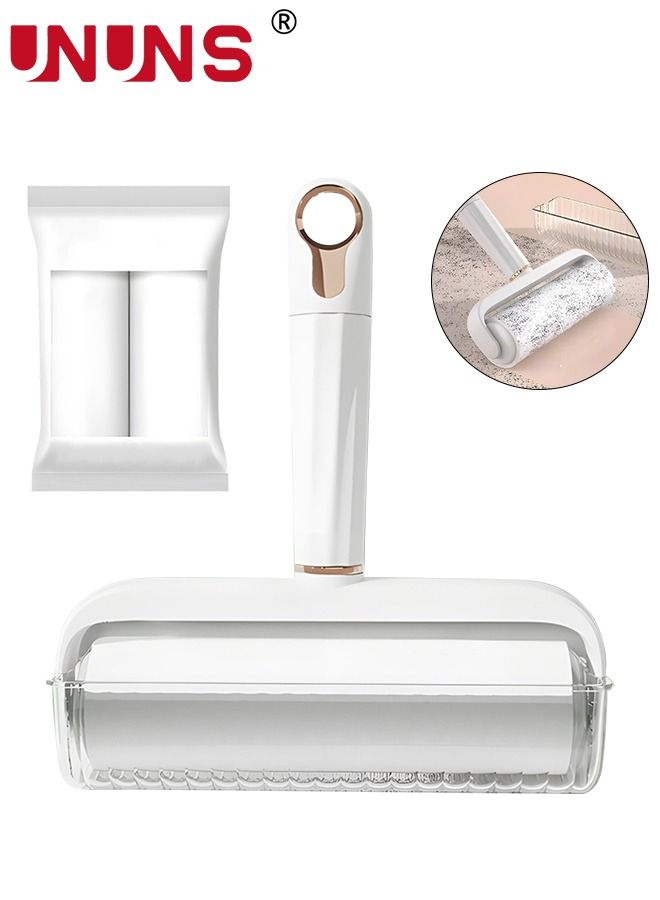UNUNS Clothes Hair Remover Lint Brush Fur Remover Roller with Self-Cleaning for Sofa Beds Couch Carpet Car Seat Dress Dog Bed & Furniture  - Image 1