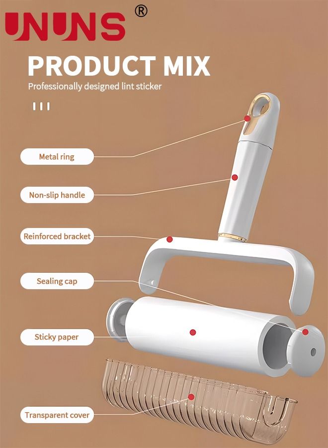 UNUNS Clothes Hair Remover Lint Brush Fur Remover Roller with Self-Cleaning for Sofa Beds Couch Carpet Car Seat Dress Dog Bed & Furniture  - Image 4