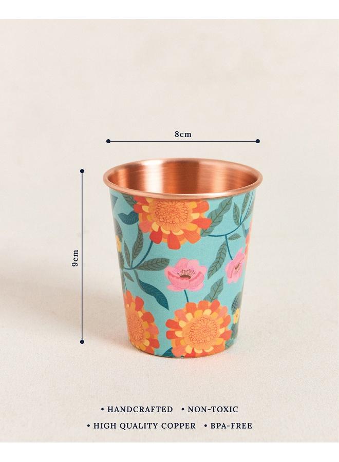 Chumbak Marigold Copper Tumbler, Small - Image 4