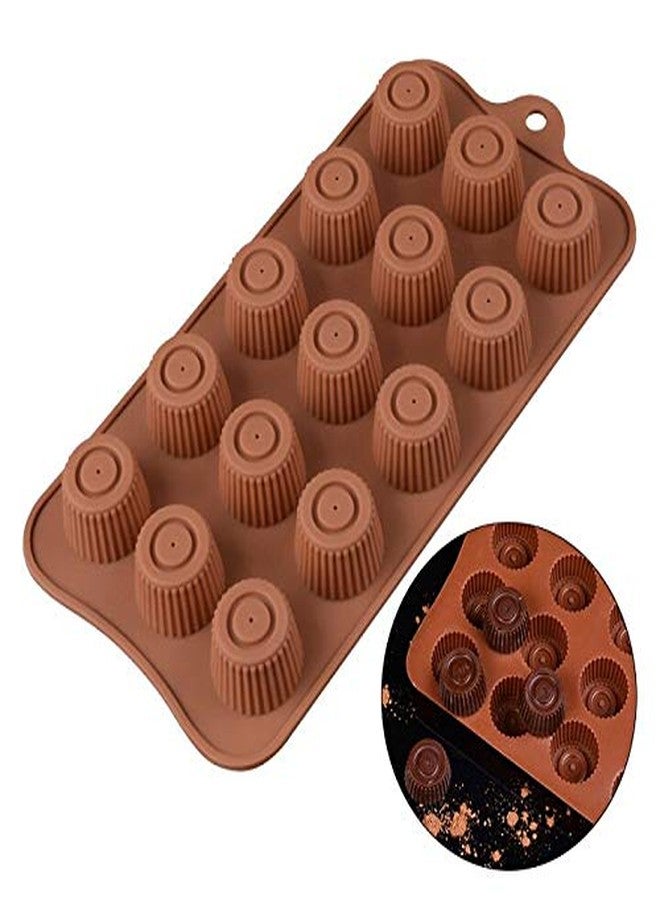Cake Decor 15 Cavity Round Shape Chocolate Silicone Chocolate Mould