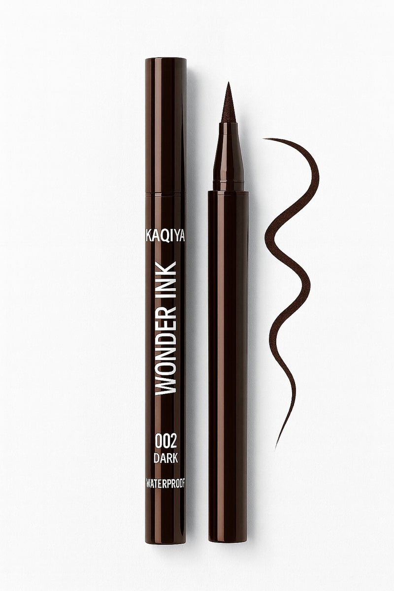 كيكيا كحل عيون سائل  وندر إنك 002 داكن مقاوم للماء - Image 4