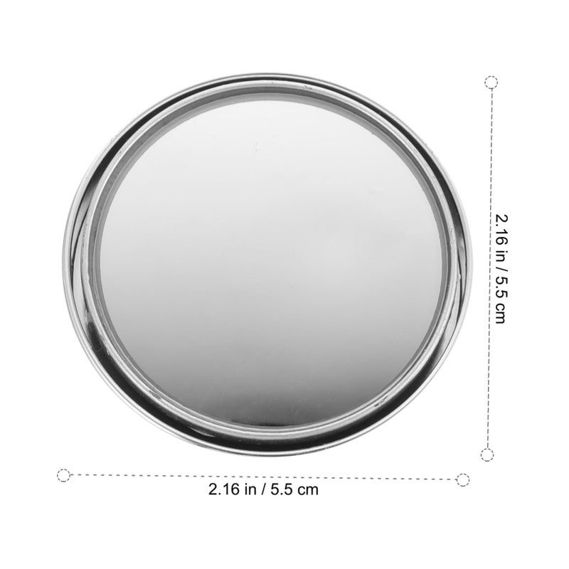 مرايا النقطة العمياء القابلة للدوران من النوع الدفعي - زوجان بإطار فضي لتعزيز سلامة القيادة - Image 3