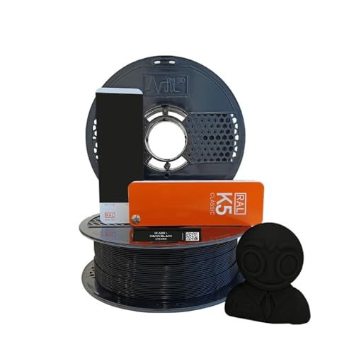 NFIL3D 1KG Net ABS + Raven Black - 3D Printer Filament | Filaments for 3D Printer| 1.75mm| Accuracy - +/- 0.015mm |1000g 3D Filament, 250g Spool & 350g Packaging Weight (Total Weight 1.6KG) - Image 1