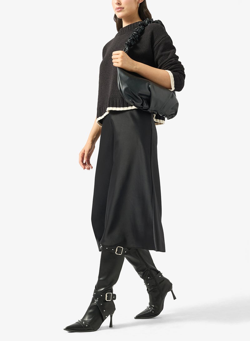 Ginger Pointed Toe Stiletto Heel Biker Boots - Image 5