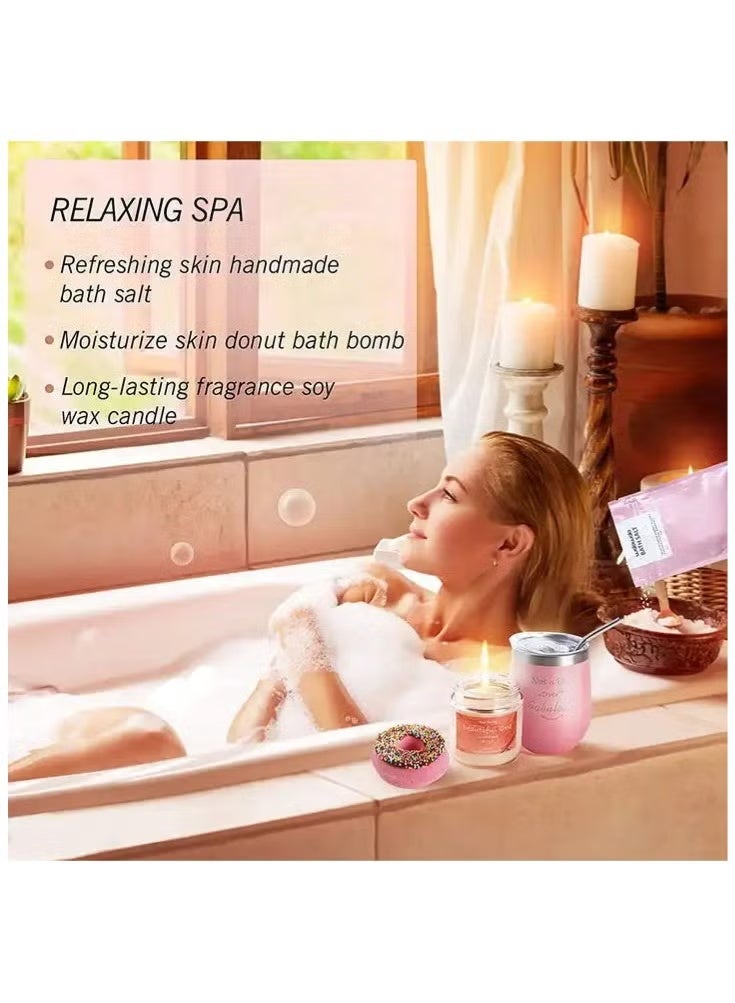 SKT Shiketro Gifts Basket for Women - Birthday Gifts for Women, Relaxing Spa Gift Basket Set, Unique Gift Ideas for Women, Gifts for Mom Sister Best Friend Wife, Coworker Teacher Nurse Gifts for Women - Image 5