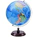 VAP World Globe for Children and Adults 13 inch Educational Spinning Earth Map with Stand SelfAssembled Interactive World Globes for Kids Learning Classroom Students Desk Room and Office Decor - Image 2
