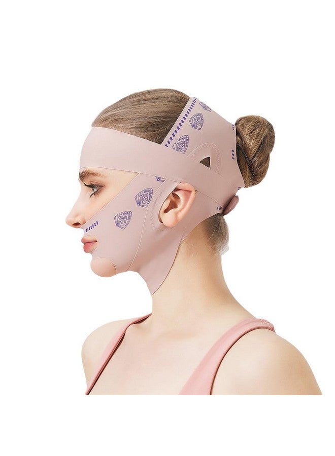 MAYCREATE¬Æ V Line Face Lifting Mask, Double Chin Reducer Jaw Line Shaper, Face Toning Belts, Lifting and Firming Compression Strap for Sleeping Anti-wrinkle Skin Tightening Belt for Slim Lift - Image 1