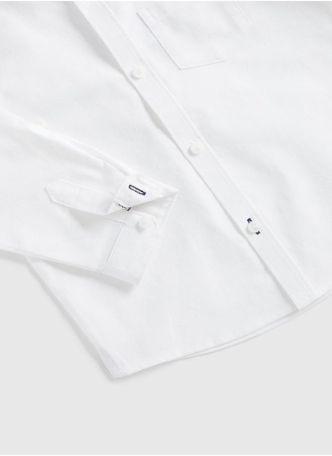 mothercare - White Oxford Shirt - Image 1