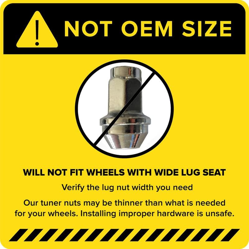 StanceMagic 24pc Silver Chrome Bulge Lug Nuts - Image 5