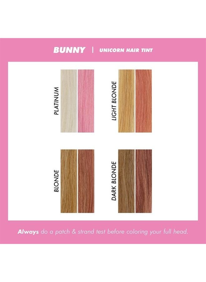 Lime Crime Pastel Colored Unicorn Hair Tint, Bunny (Pastel Baby Pink) - Damage-Free Semi-Permanent Hair Color Conditions & Moisturizes - Temporary Hair Dye Kit Has Sugary Citrus Vanilla Scent - Vegan  - Image 3
