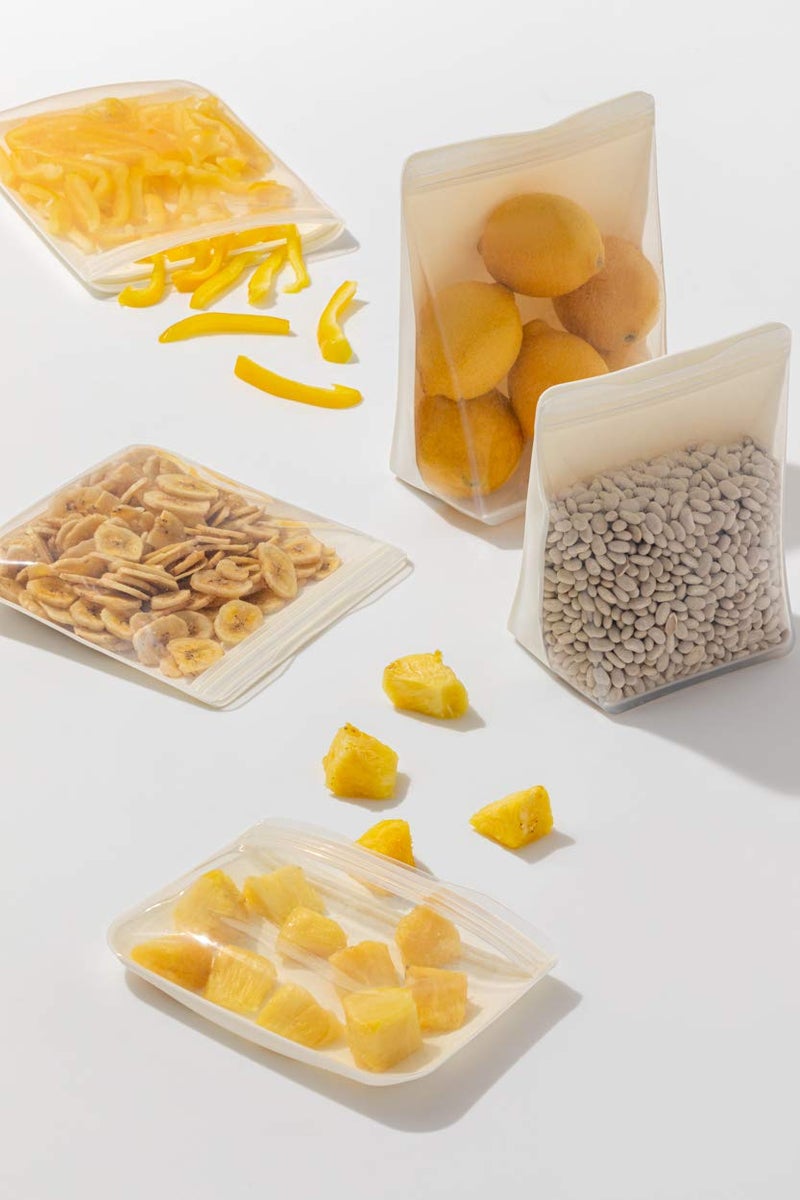 WP W&P Porter Silicone Reusable Storage Bag  Sandwich (36oz Stand-Up)  Blush  Food Storage Container  Microwave and Dishwasher Safe  Easy Cleaning  1 Count (Pack of 1) - Image 4