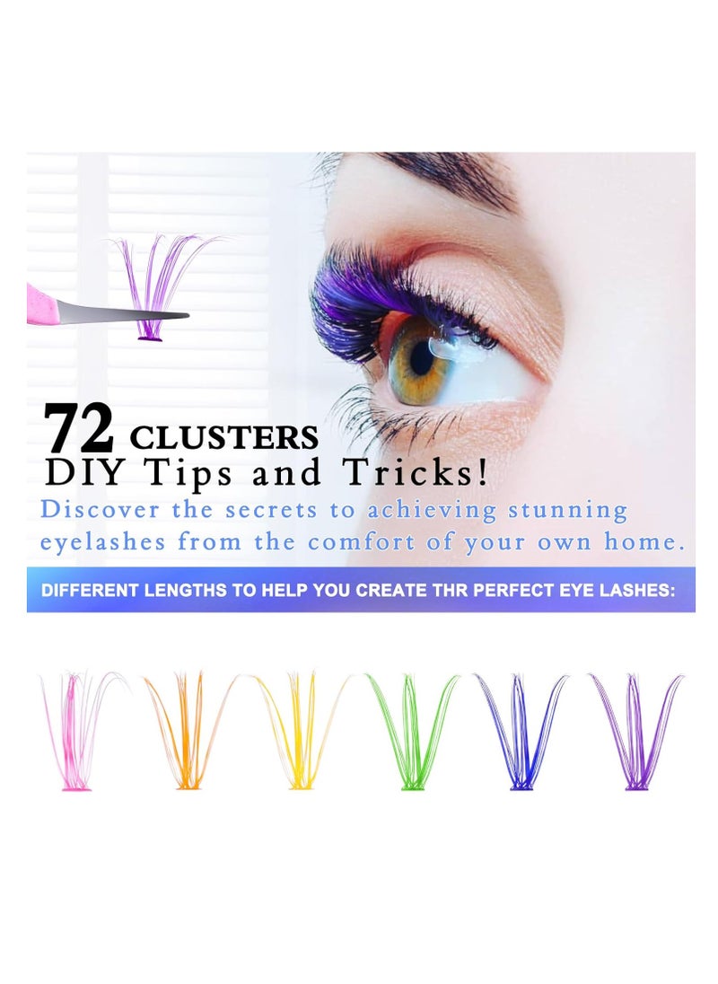 ALIVER - 120 Pcs Lash Clusters Eyelash Extensions Wispy False Eyelashes Lash Clusters DIY Eyelash Extensions Individual False Eyelashes for Women 05 - Image 1