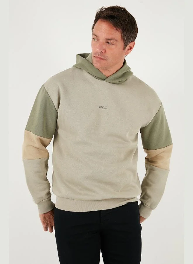 Buratti  Buratti Cotton Relaxed Fit Hooded Furry Soft Raised Sweat Men's SWEAT 5905299 for Men | Best Price UAE