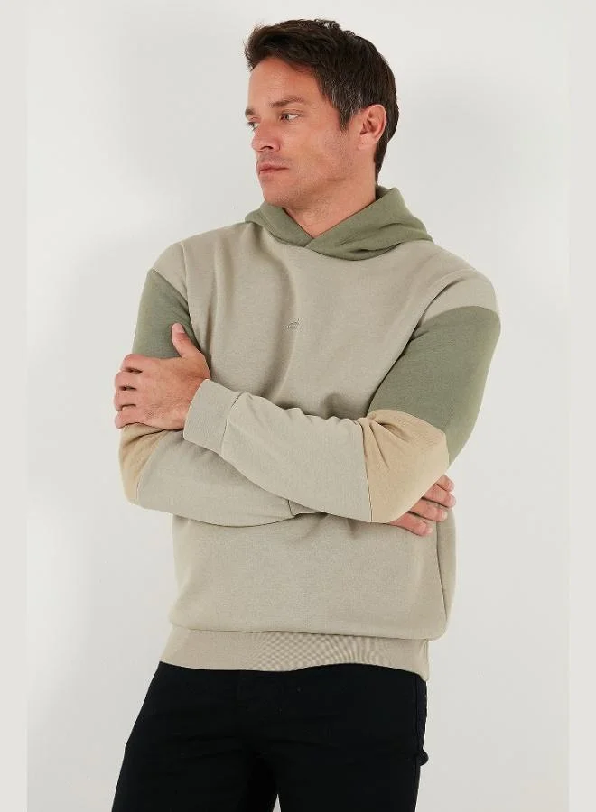Buratti  Buratti Cotton Relaxed Fit Hooded Furry Soft Raised Sweat Men's SWEAT 5905299 for Men | Best Price UAE