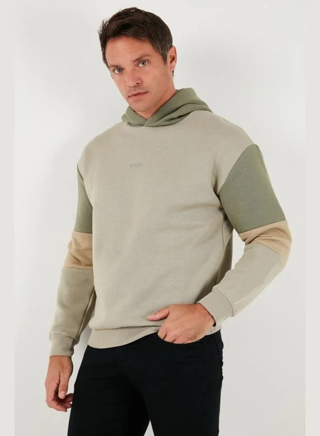 Buratti  Buratti Cotton Relaxed Fit Hooded Furry Soft Raised Sweat Men's SWEAT 5905299 for Men | Best Price UAE