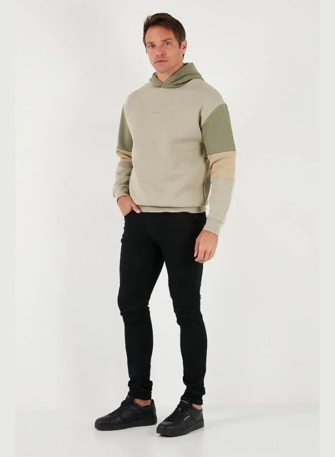 Buratti  Buratti Cotton Relaxed Fit Hooded Furry Soft Raised Sweat Men's SWEAT 5905299 for Men | Best Price UAE