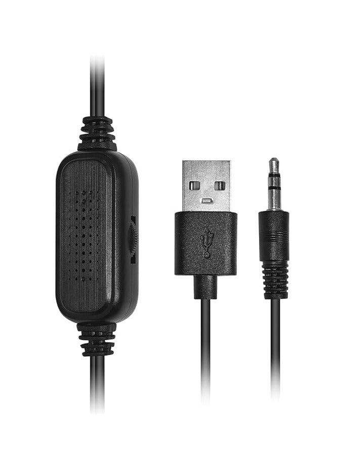 2.0 Stereo Desktop Speaker with RGB Lighting – USB & 3.5mm, Compact and Clear Sound for PC/Laptop  - Image 3